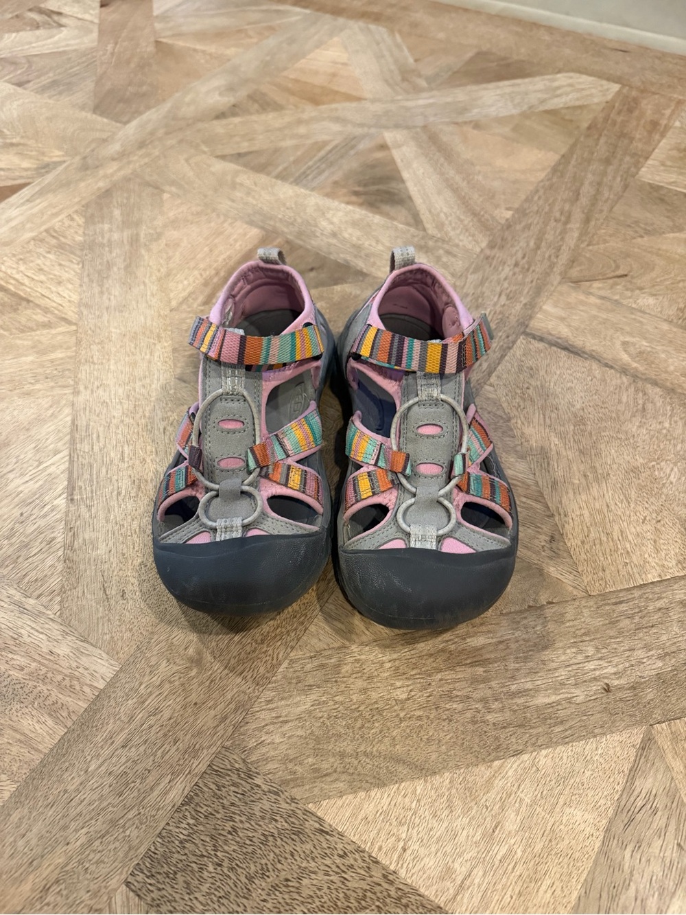 KEEN Kid’s Newport H2 Sandals in Lilac/Raya Stripe, size 2, Very gently used - Picture 3 of 7